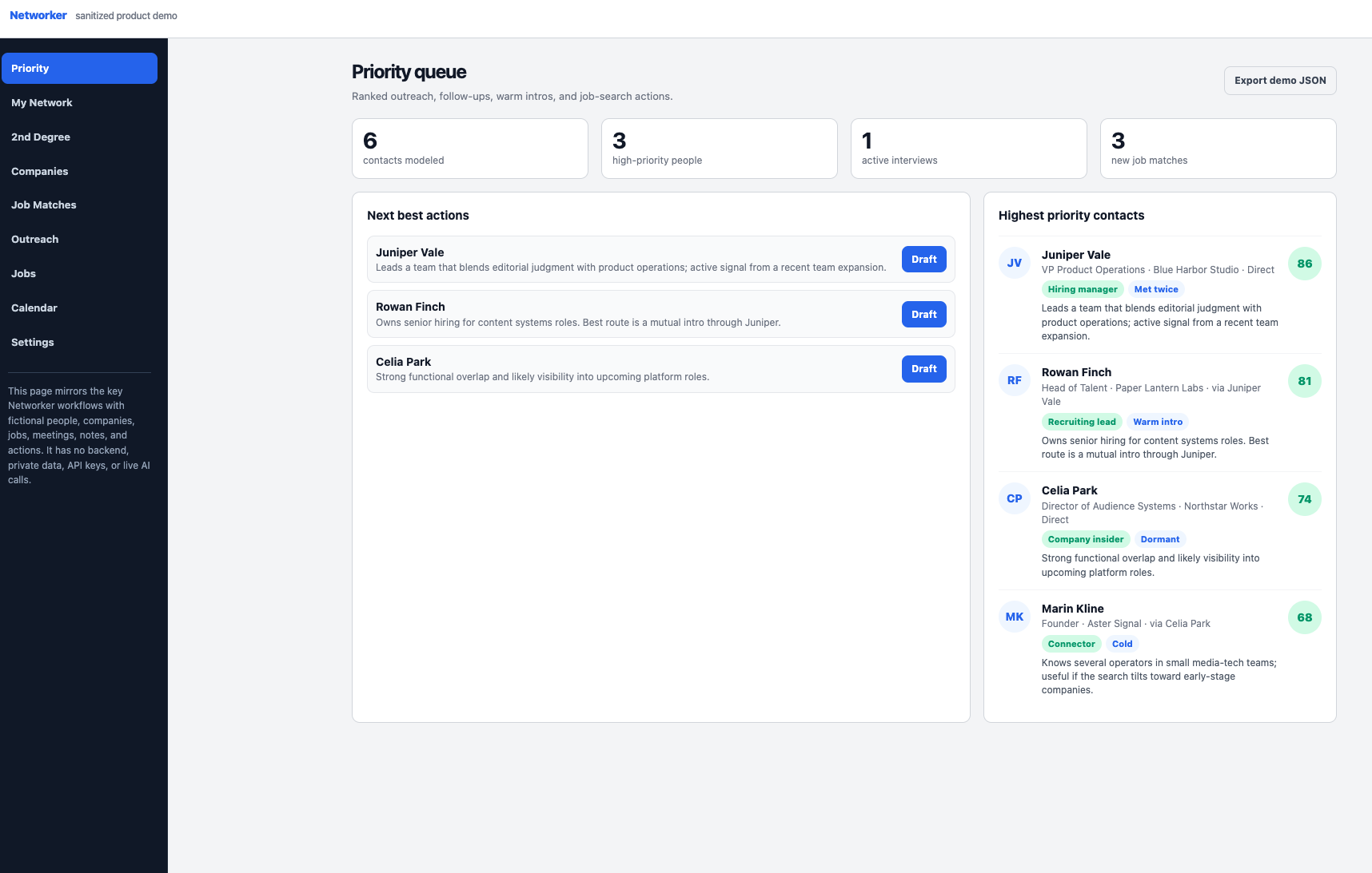 Networker screenshot